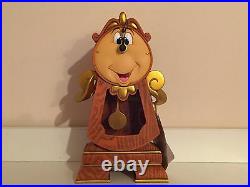 Disney Parks Beauty & The Beast Clock Cogsworth Figurine Figure New With Box
