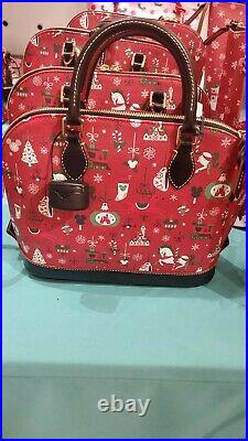 Disney Parks Christmas Holiday 2019 Satchel by Dooney & Bourke Actual Shown