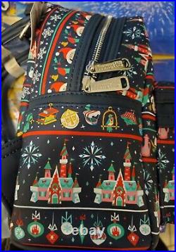 Disney Parks Christmas Holiday Attractions Castle Loungefly Mini Backpack 2020