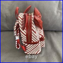 Disney Parks Christmas Holiday Peppermint Loungefly Mini Backpack Candy Cane NWT