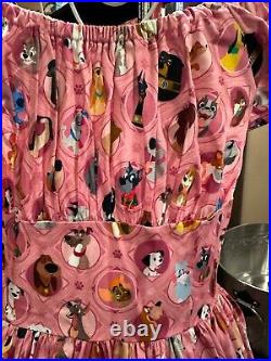 Disney Parks Dapper Day Dress Shop Dogs Pink Ladies sz S NEW NWT