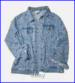 Disney Parks Denim Jacket 2X Many Expressions Of Minnie Mouse NEW 2022 Release