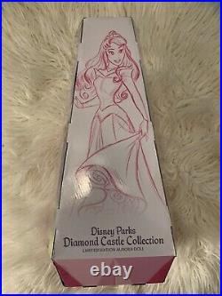 Disney Parks Diamond Castle Collection Limited Edition Aurora Doll 20 1/2'