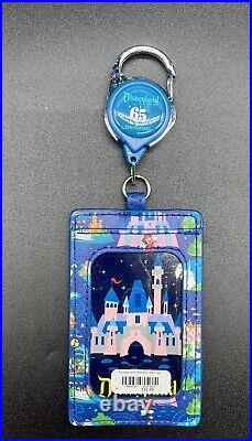 Disney Parks Disneyland 65th Anniversary Mini Backpack, Sipper, Lanyard, Ears