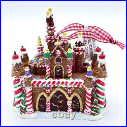 Disney Parks Disneyland Gingerbread Castle Christmas Holiday Ornament RARE NWT