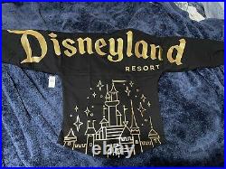 Disney Parks Disneyland black and gold Castle spirit jersey Size Small
