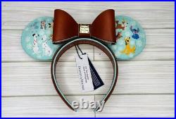 Disney Parks Dooney & Bourke Dogs Minnie Ears Leather Headband 2024 Brand New