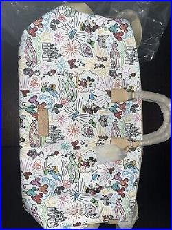 Disney Parks Dooney & Bourke Sketch Weekender Tote Duffle Bag Luggage