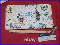 Disney Parks Dooney & Bourke Sketch Wristlet Wallet New Release Actual New J