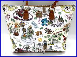 Disney Parks Dooney & and Bourke Pixar Maps Tote Purse Up Sulley Remy Buzz NWT