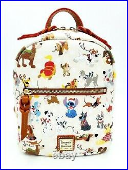 Disney Parks Dooney and Bourke Santa Tails Christmas Dogs Backpack New