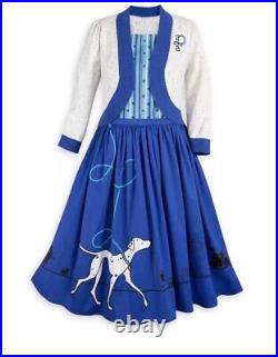 Disney Parks Dress Shop Perdita Dress & Cardigan 101 Dalmatians Large NWT