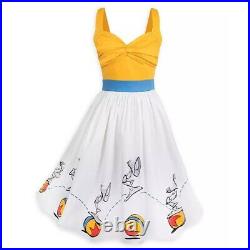 Disney Parks Dress Shop Pixar Luxo Ball Lamp Yellow Halter Dress Size Large