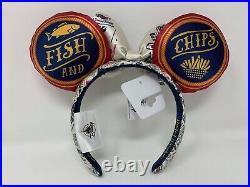 Disney Parks EPCOT United Kingdom UK Fish and Chip Ears World Showcase Headband