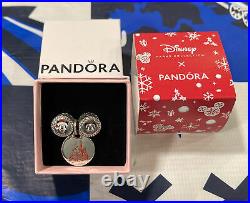 Disney Parks Exclusive Christmas Happy Holidays 3 Pc Set Pandora Charm Cute