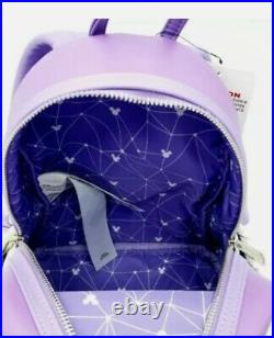 Disney Parks Exclusive Magic Kingdom Purple Wall Loungefly Mini Backpack NEW