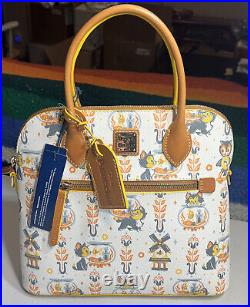 Disney Parks Figaro and Cleo Dooney & Bourke Satchel Bag Purse Pinocchio NWT