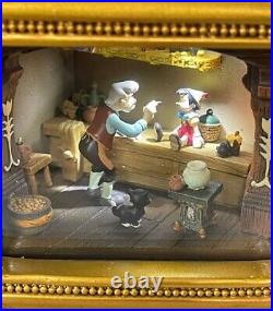 Disney Parks Gallery Of Light Geppetto Paints Pinocchio Figaro By Olszewski New