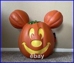 Disney Parks Halloween 2022 Mickey Mouse Light-Up Jack-o'-Lantern Pumpkin INHAND