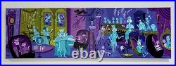 Disney Parks Haunted Mansion 50th Anniversary 31 Ghosts Canvas Wrap Shag 60x18