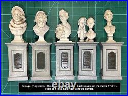 Disney Parks Haunted Mansion 5 Pillar Bust Figure Set The Dread Family NIB