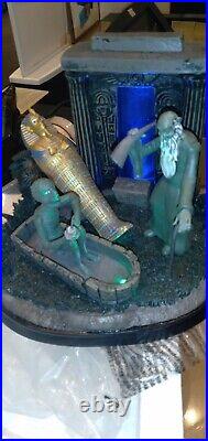 Disney Parks Haunted Mansion Cemetery Mummy Figure Figurine Light & Sounds