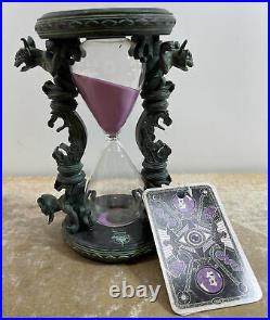 Disney Parks Haunted Mansion Gargoyle Hourglass Purple Sand NEW RETIRED