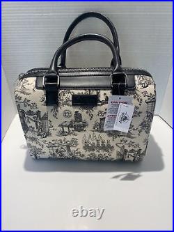 Disney Parks Haunted Mansion Purse With Shoulder Strap Black/Ivory RETIRED NWT
