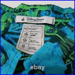 Disney Parks Hawaiian Shirt Trader Sams Tiki Room Jungle Cruise Rare 2XL Cotton