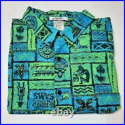 Disney Parks Hawaiian Shirt Trader Sams Tiki Room Jungle Cruise Rare 3XL Cotton