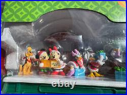Disney Parks Holiday Express Christmas Mickey & Friends Train Set New With Box