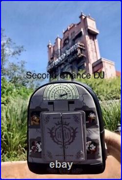Disney Parks Hollywood Tower Hotel LOUNGEFLY Mini Backpack Mickey & Friends NWT