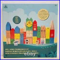 Disney Parks It's A Small World Stacking Wooden Block Set of 32 BRAND NEW SEALED