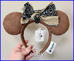 Disney Parks Lion King Hakuna Matata Brown Minnie Ears Headband HARD TO FIND