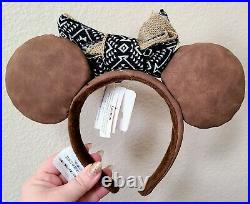 Disney Parks Lion King Hakuna Matata Brown Minnie Ears Headband HARD TO FIND
