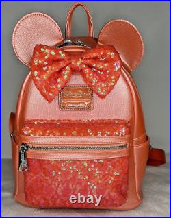 Disney Parks Loungefly Ariel Coral Sequin Backpack
