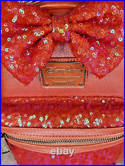 Disney Parks Loungefly Ariel Coral Sequin Backpack
