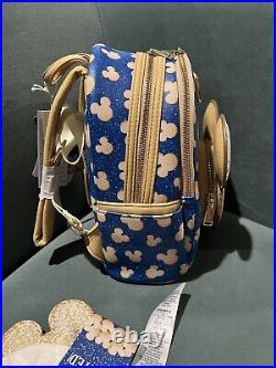 Disney Parks Loungefly Beignet All Day Mini Backpack And Headband Ears Combo New