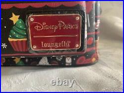 Disney Parks Loungefly Christmas Holiday 2019 Black Snacks Food Icons Backpack