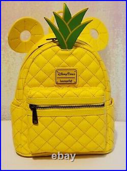 Disney Parks Loungefly DOLE Pineapple Mini Backpack NWT