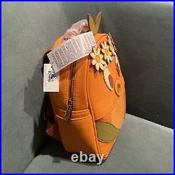 Disney Parks Loungefly Epcot Flower And Garden Orange Bird Mini Backpack NWT