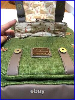 Disney Parks Loungefly Fort Wilderness Camping Canvas Backpack-NEW with Tags