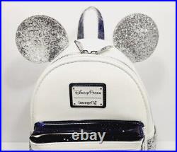Disney Parks Loungefly Mickey Mouse Space Mountain Backpack And Ear Headband NWT