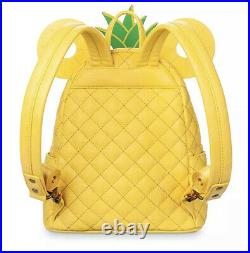 Disney Parks Loungefly Mickey Pineapple Dole Whip Mini Backpack NEW & SEALED