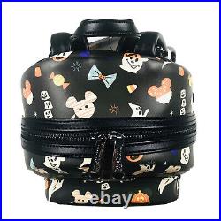 Disney Parks Loungefly Mini Backpack Black Mickey Mouse Icons Halloween Treats