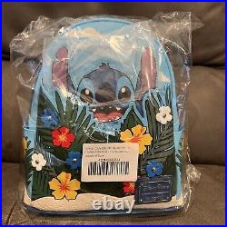Disney Parks Loungefly Stitch Floral Mini Backpack Exclusive