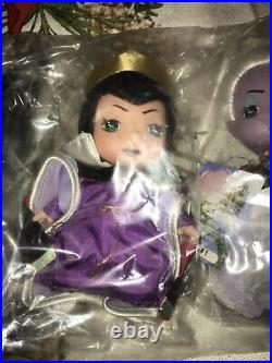 Disney Parks MINI VILLAINS SET Precious Moments Doll Maleficent Ursula Evil Quee