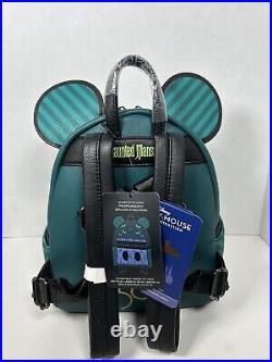Disney Parks Mickey Main Attraction Haunted Mansion Loungefly Mini Backpack NWT