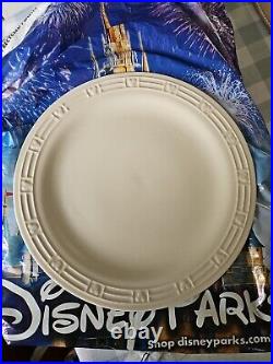 Disney Parks Mickey Mouse Homestead White Dinner Plate dishwasher safe set of 6