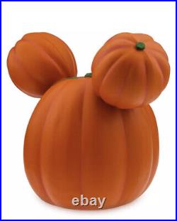 Disney Parks Mickey Mouse Light Up Pumpkin Jack-O-Lantern Halloween 2022 IN HAND
